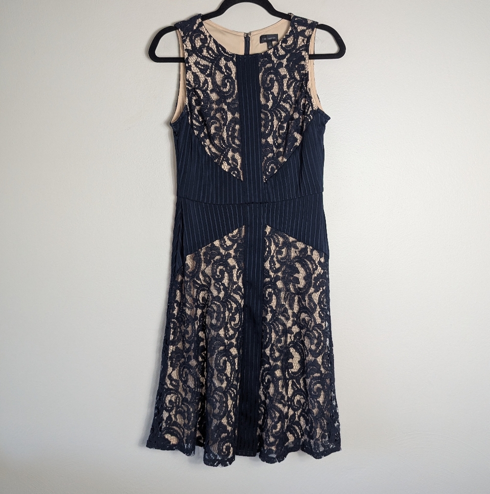 6 The Limited Blue Lace Gatsby A-Line Dress